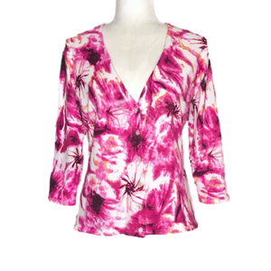 Jillian Jones pink floral cardigan